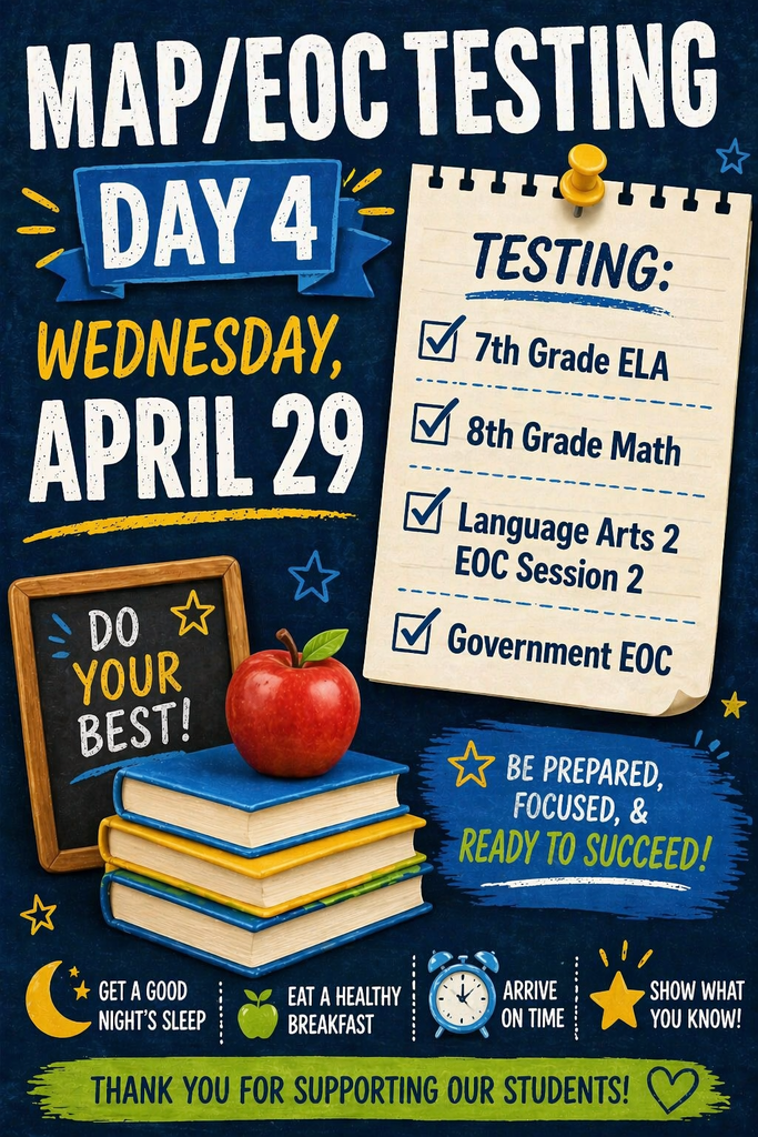 Map/EOC Testing - Day 4