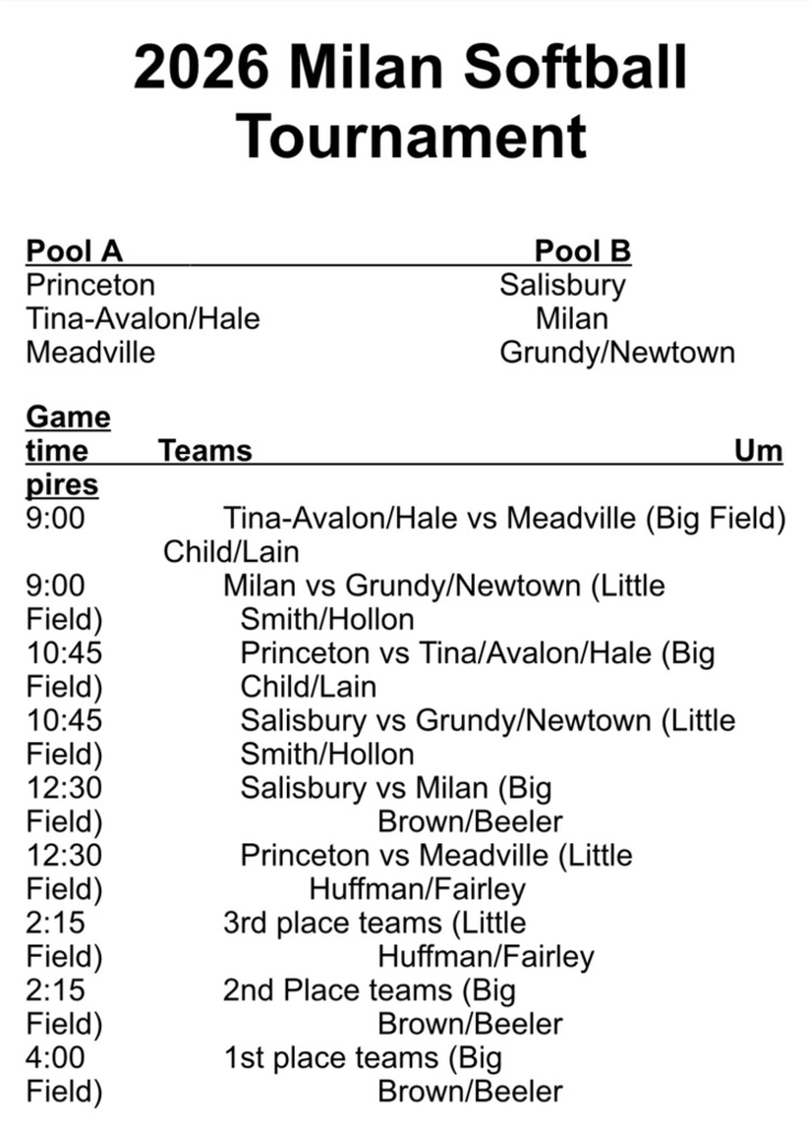 pool play schedule