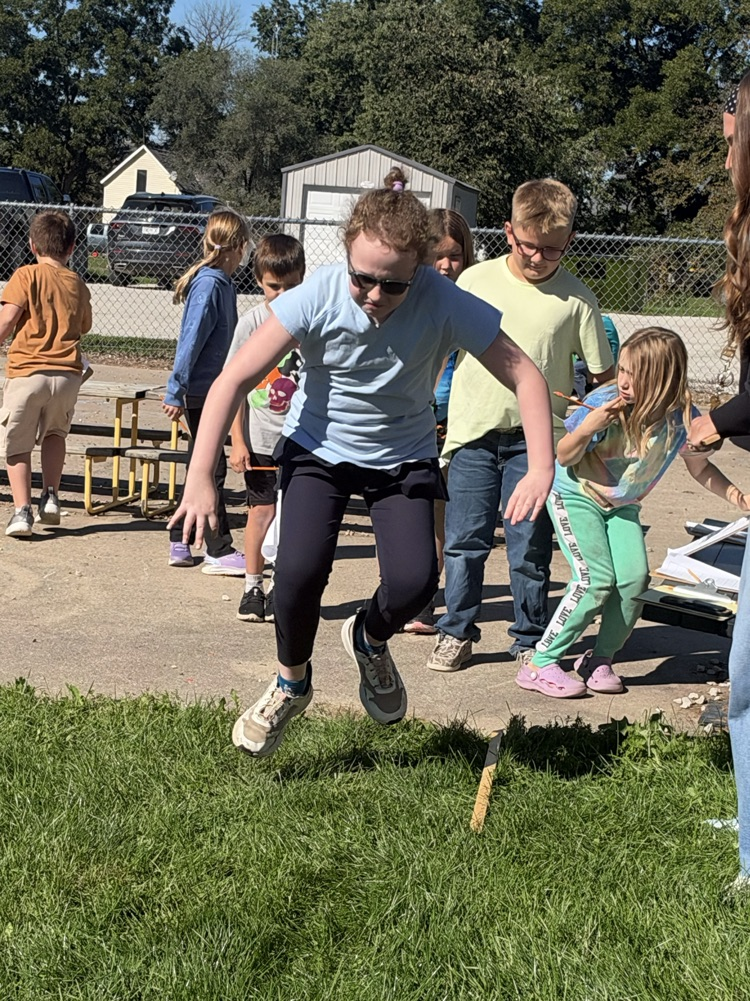 student jumping