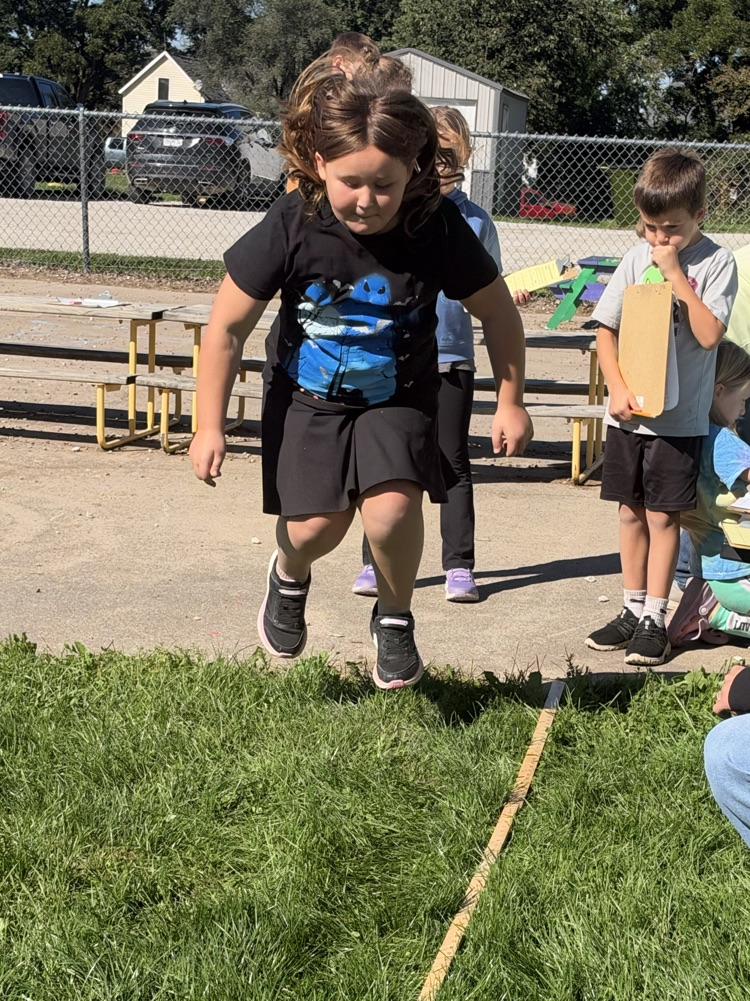 student jumping