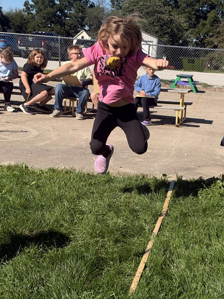 student jumping