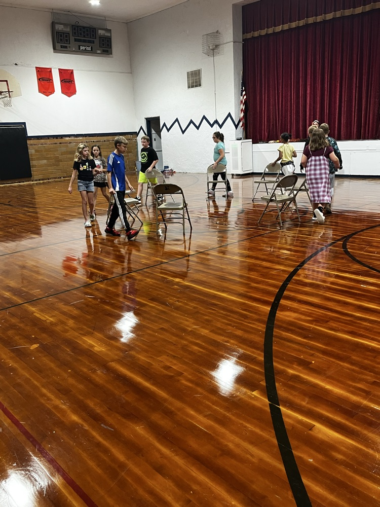 Students participating in our student council assembly! 