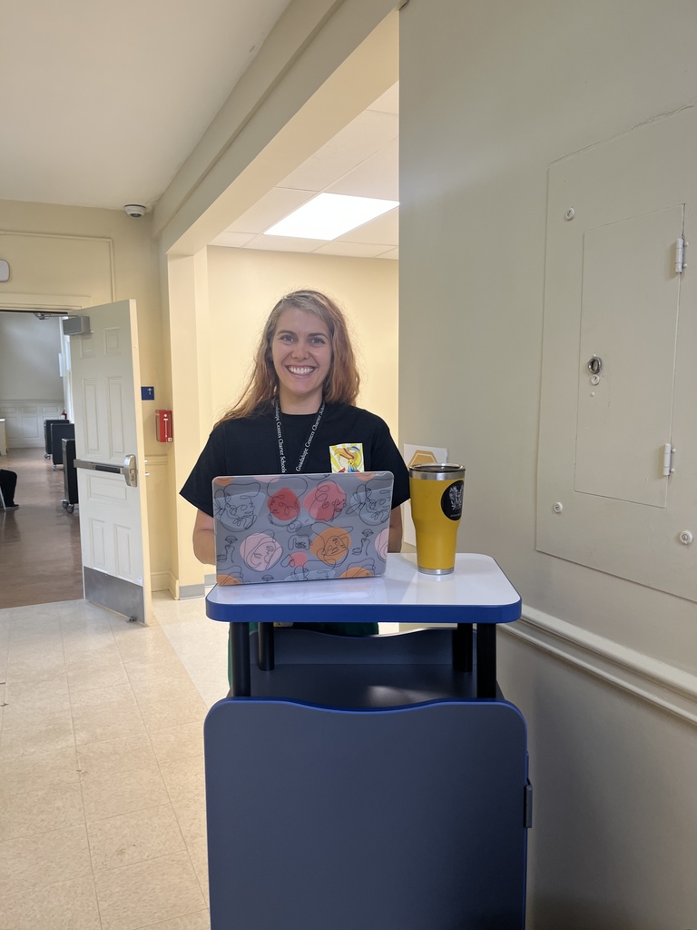 Teacher ready to welcome students