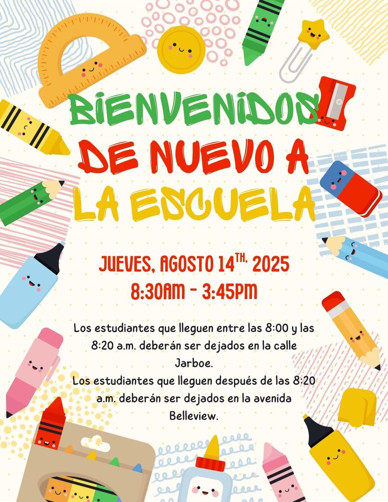 Bienvenidos de Nuevo a la Escuela