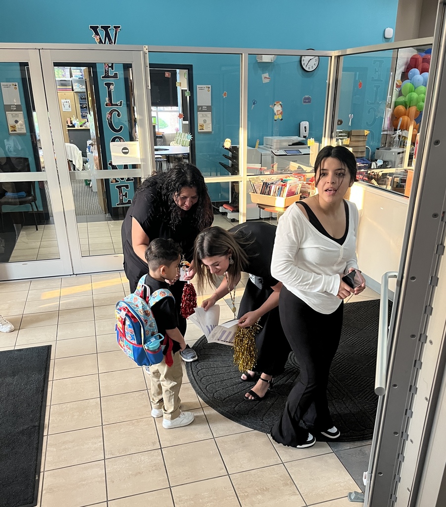 Staff welcoming students