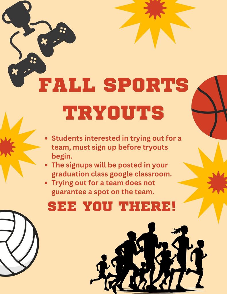 Fall sports tryouts
