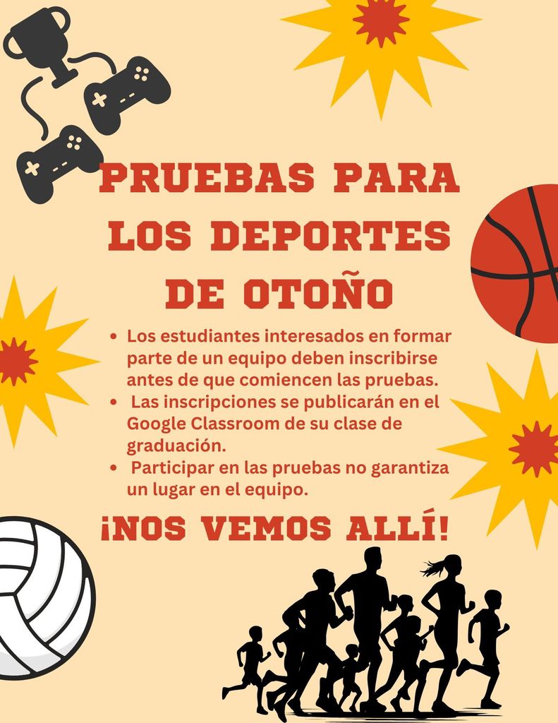 Pruebas para los deportes de otono