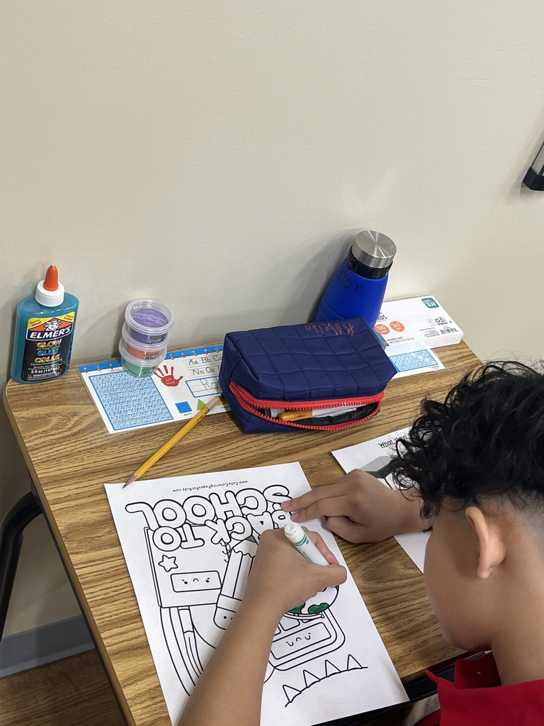 Student coloring 