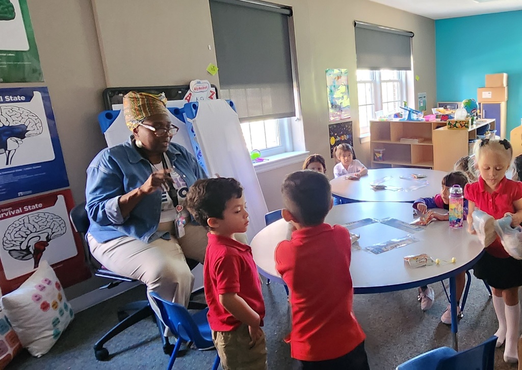 Teacher and children in the classroom