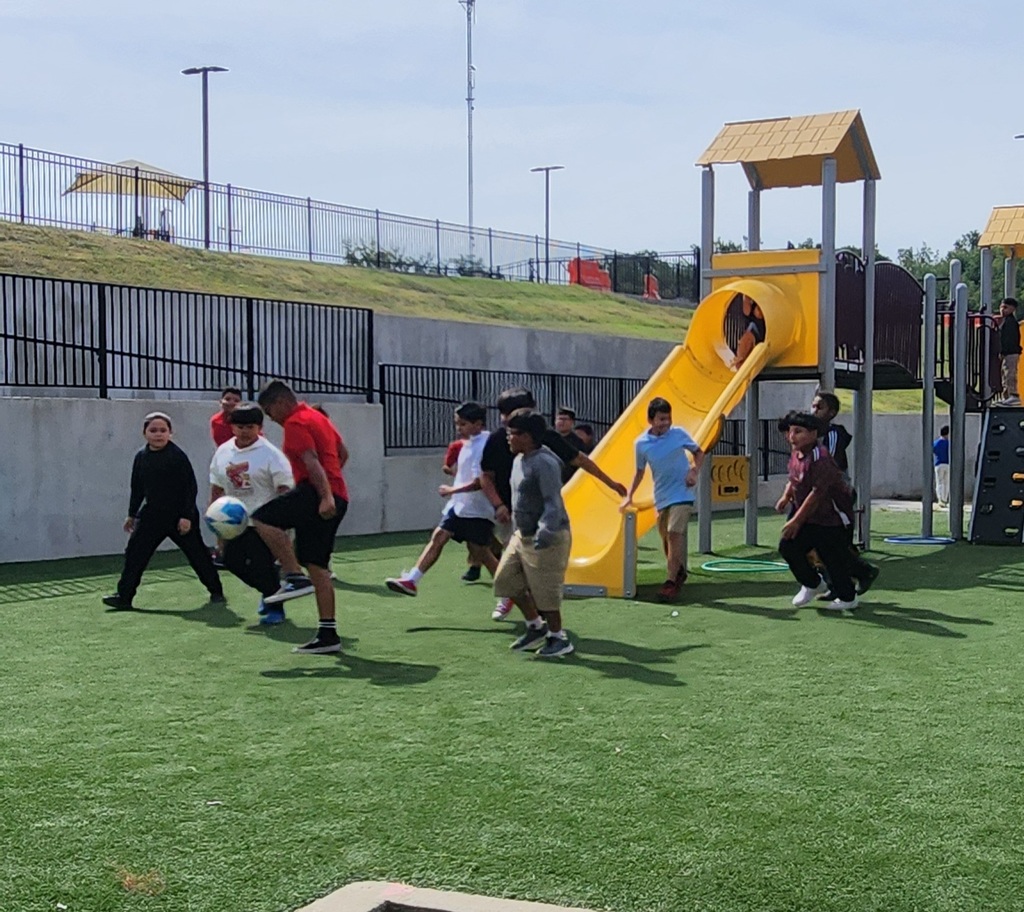 children playing on the playgrond