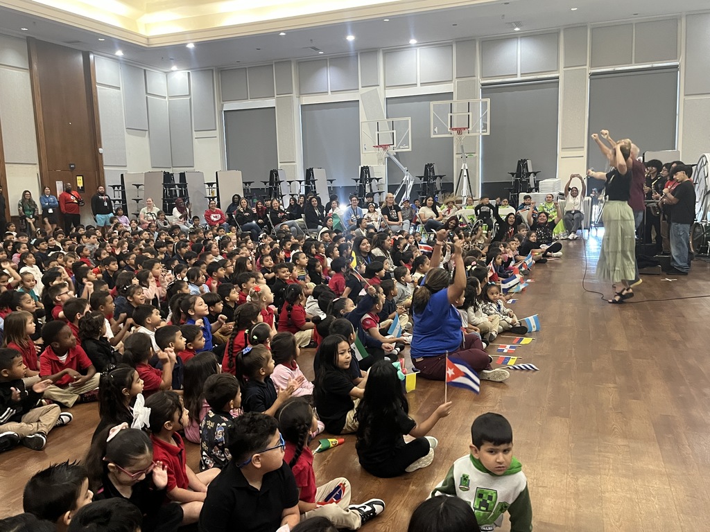 Teacher performing