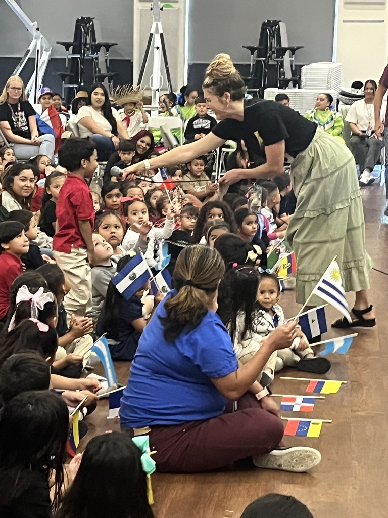 Teacher performing