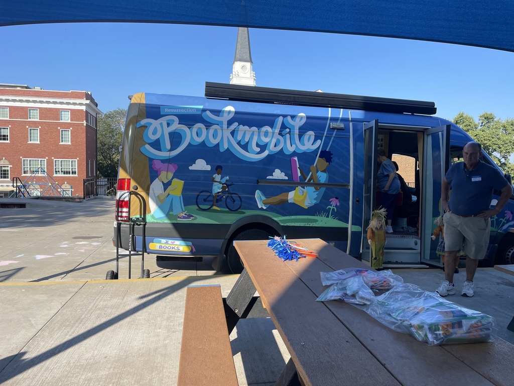 bookmobile visiting our school 