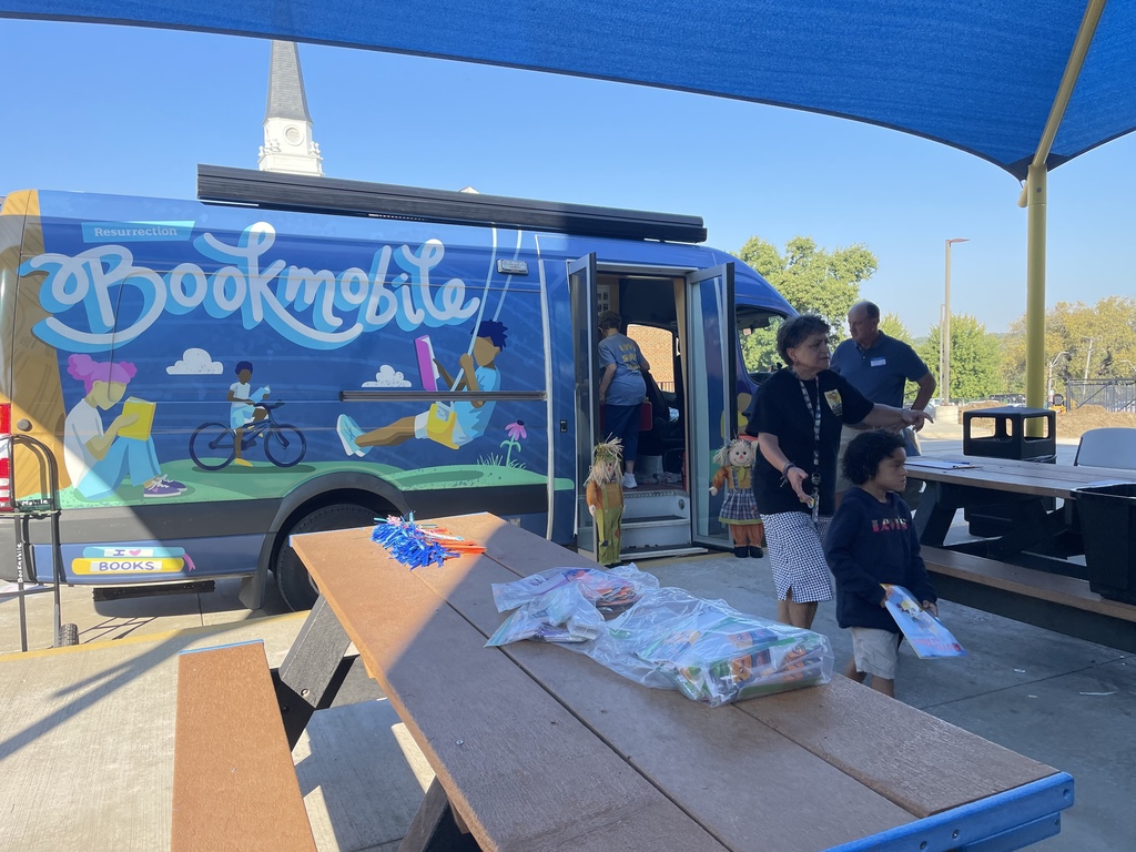 bookmobile visiting our school 