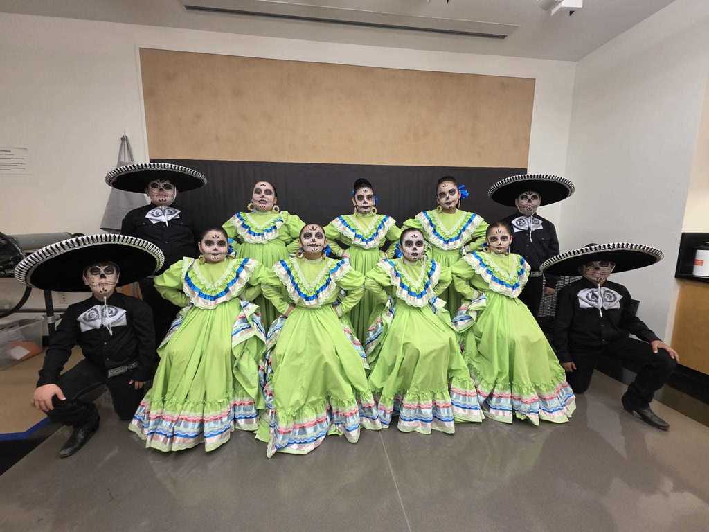 Group of students in folkloric attire