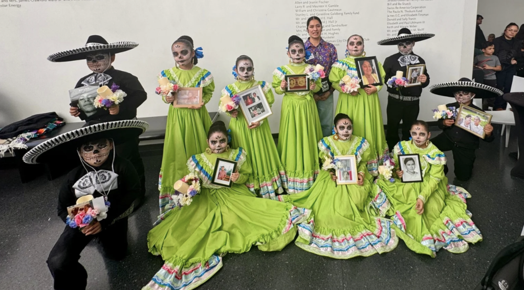 Group of students in folkloric attire
