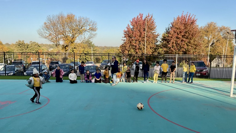 kids playing in the Olympics