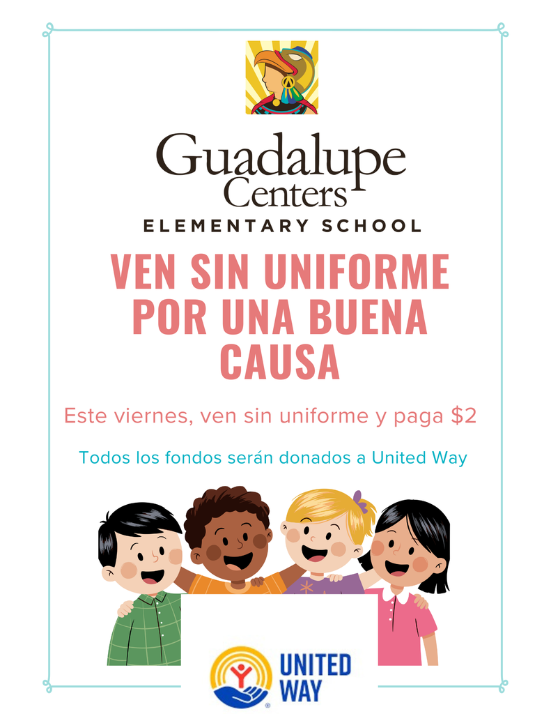 Dress Down Day flyer in Spanish