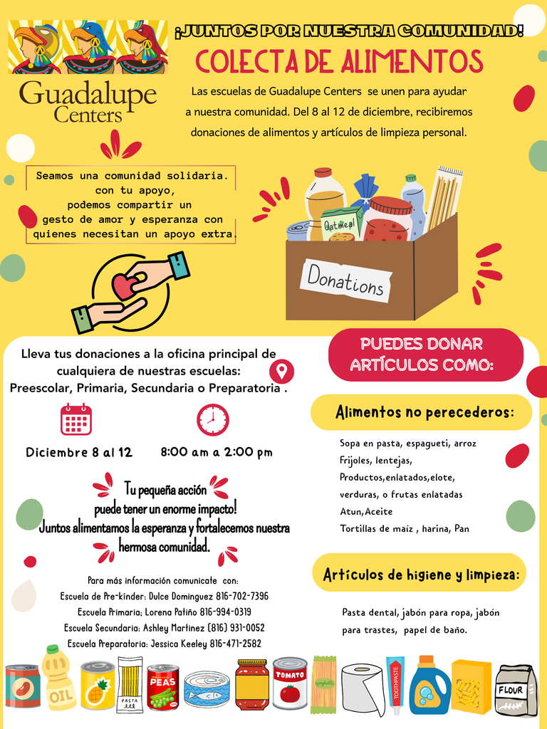 Food drive Flyer Spanish