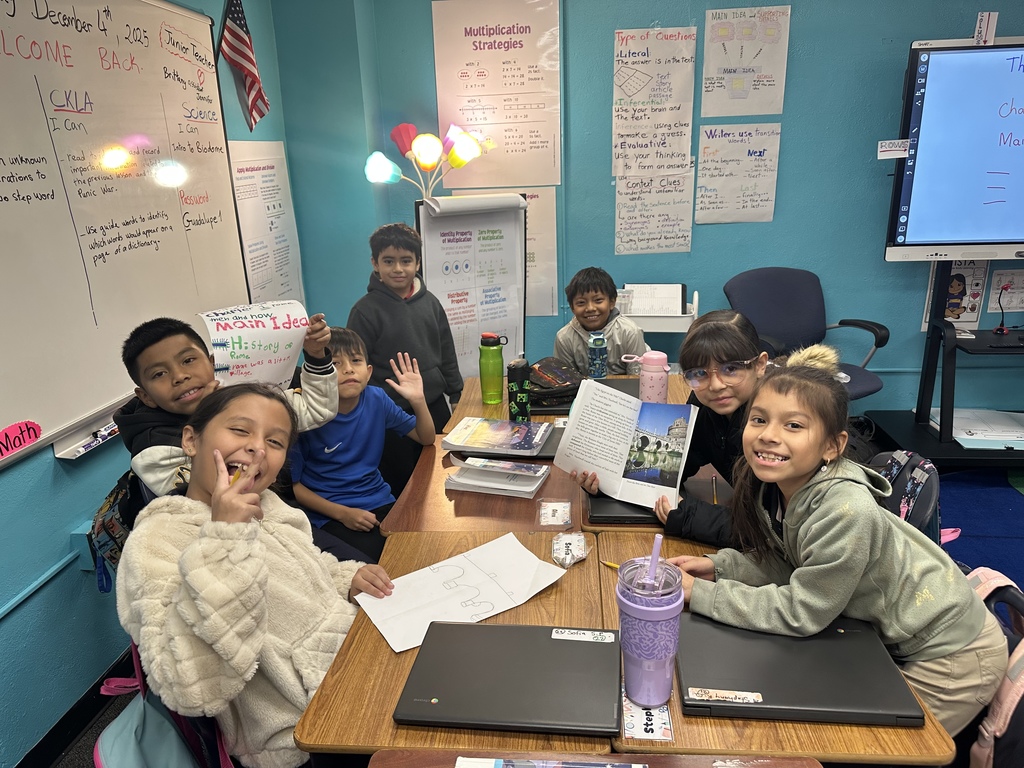 Students learning about Ancient Rome