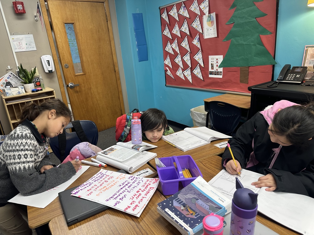 Students writing about Ancient Rome