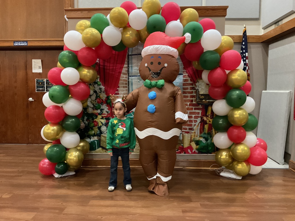 Children hugging the inflatable doll