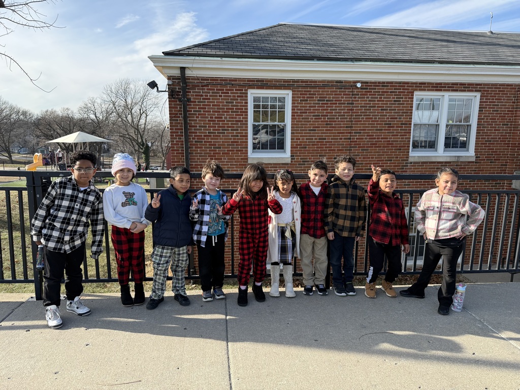 Kids showing off their spirit by wearing plaid