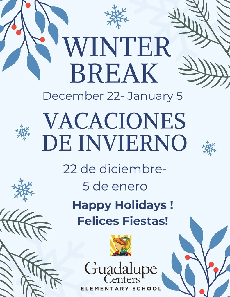Winter break flyer