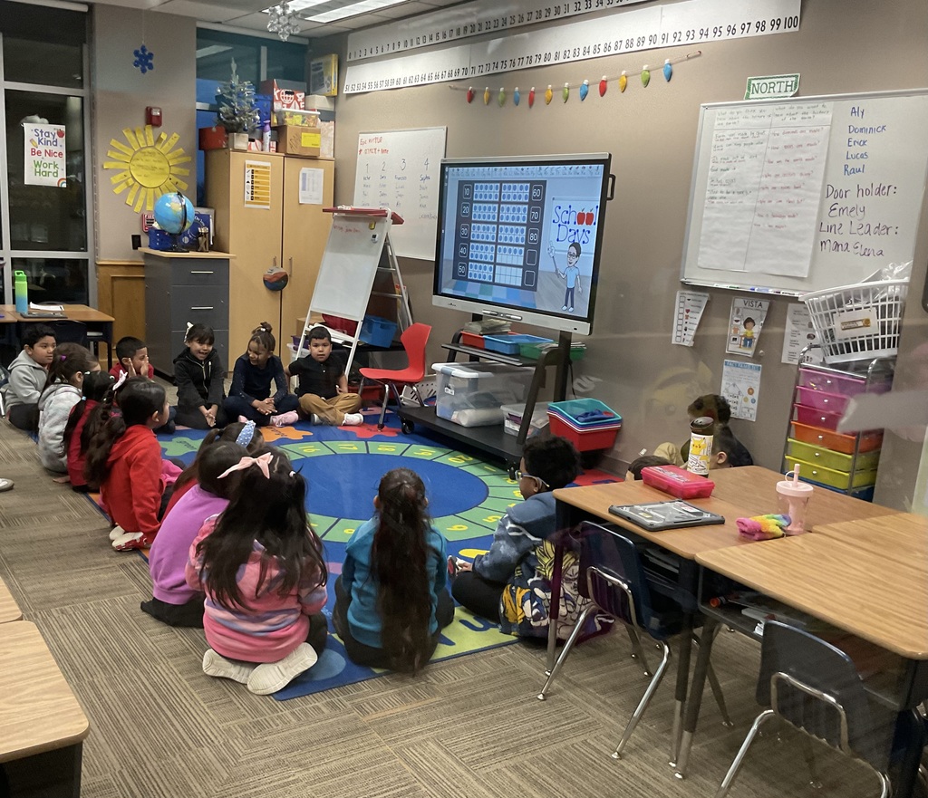 Children starting classes in the morning
