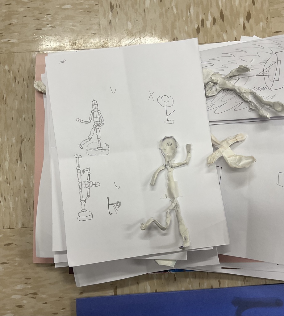Sculpture sketch for art class