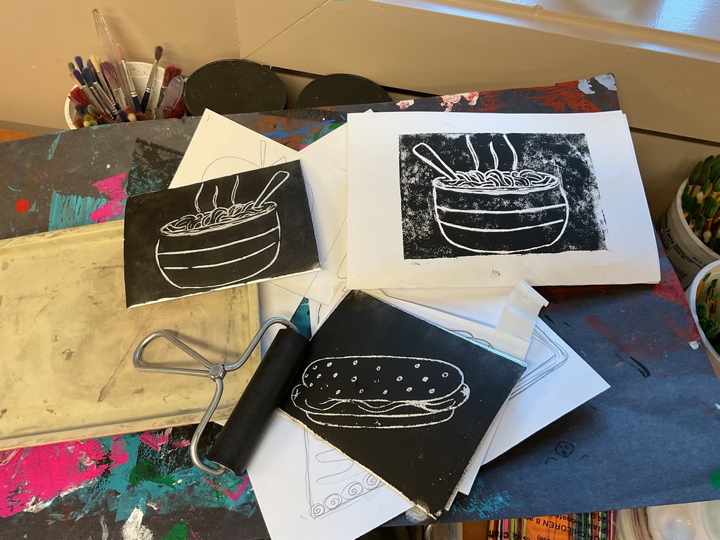 Drawing people in art class