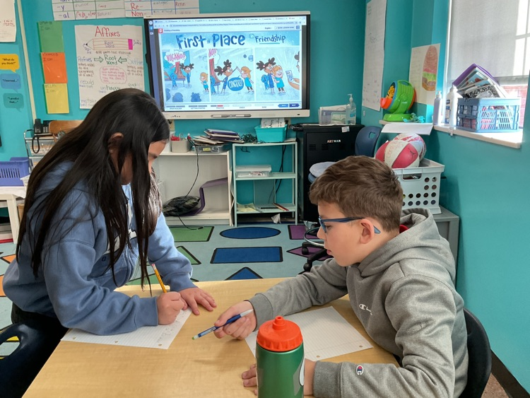 student working