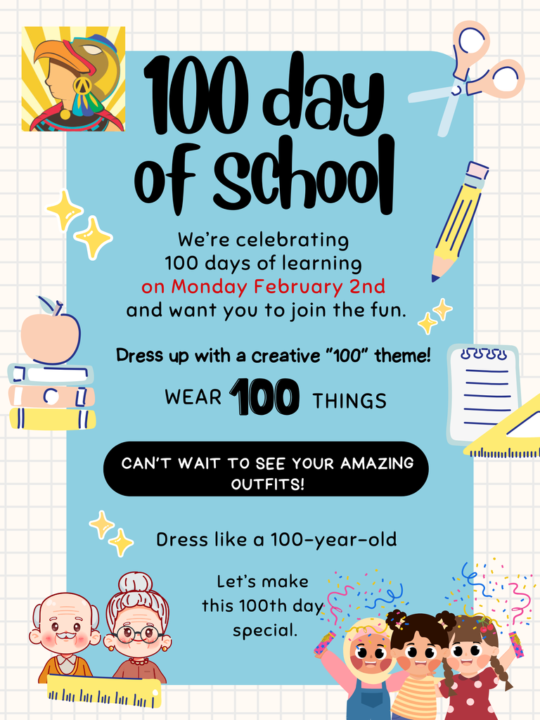 Flyers 100 day of school