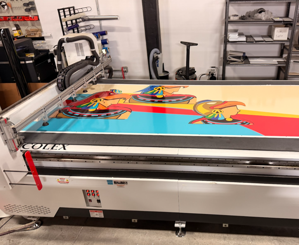 Wrap being printed for van