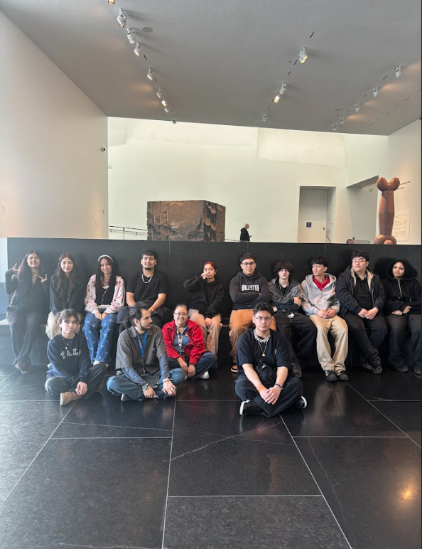 group of students posing for picture
