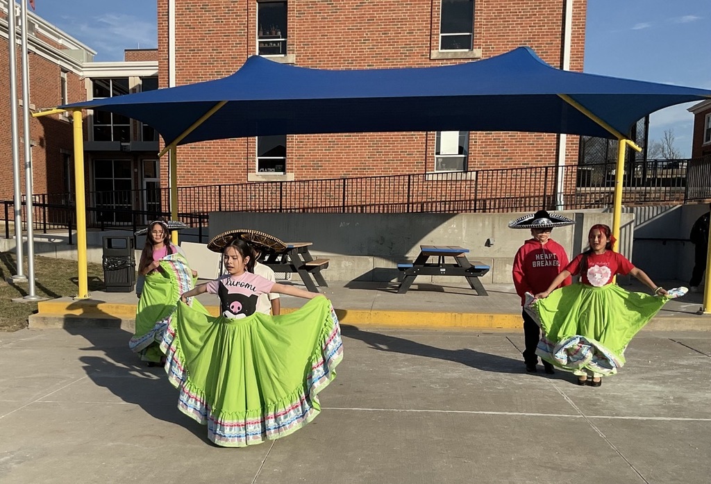 Our Folkloric Dance Club is practicing a new dance