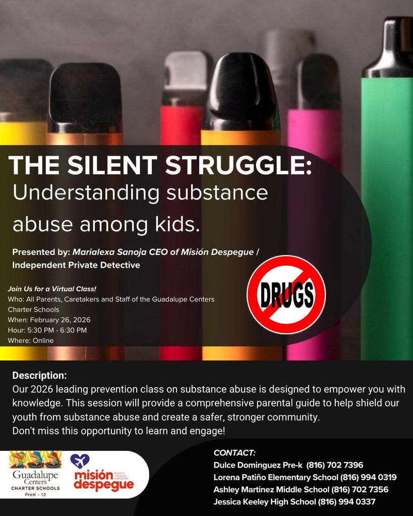 flyer for virtual meeting to talk about substance abuse. In English.
