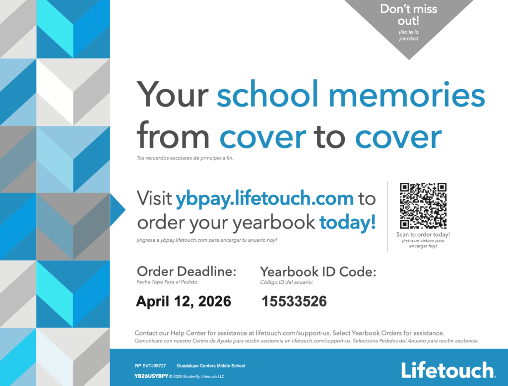flyer to order the yearbook