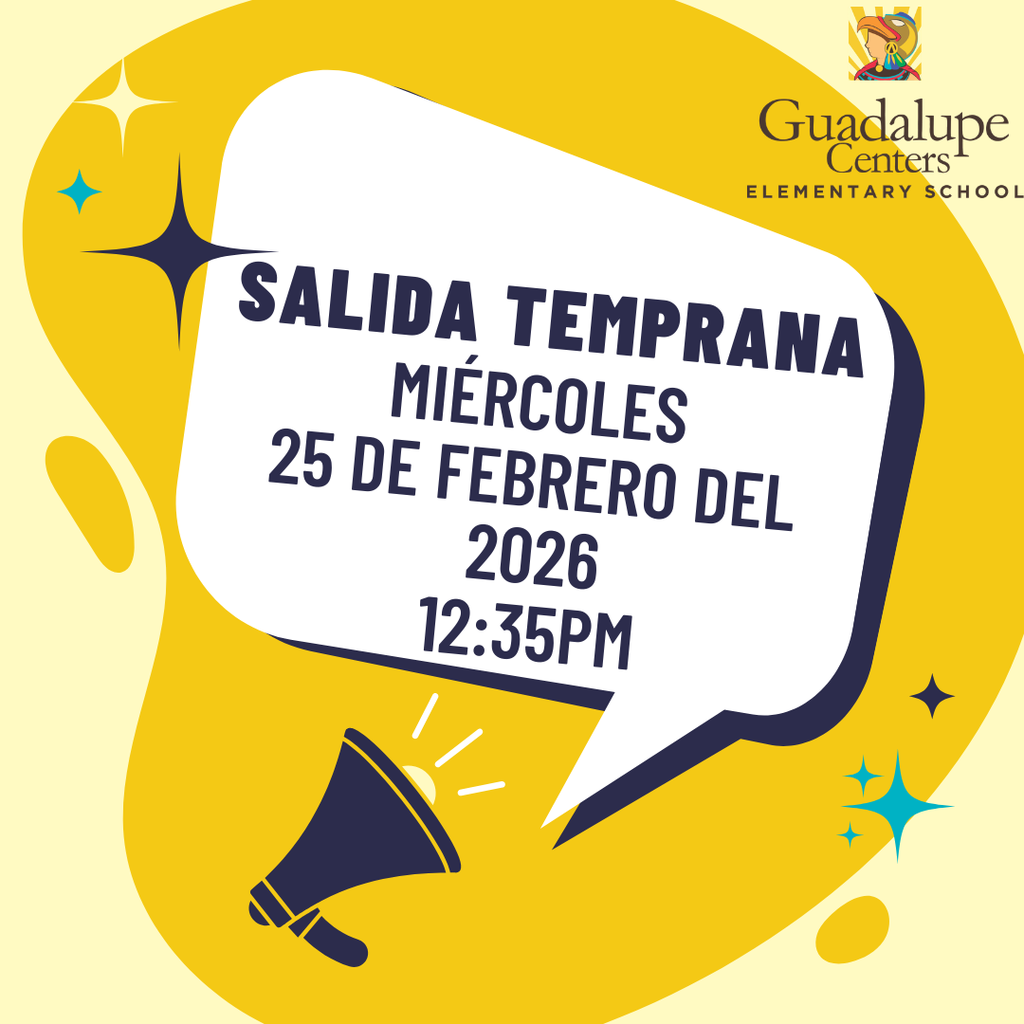 Flyer in Spanish about early release day on Wednesday, february 25.