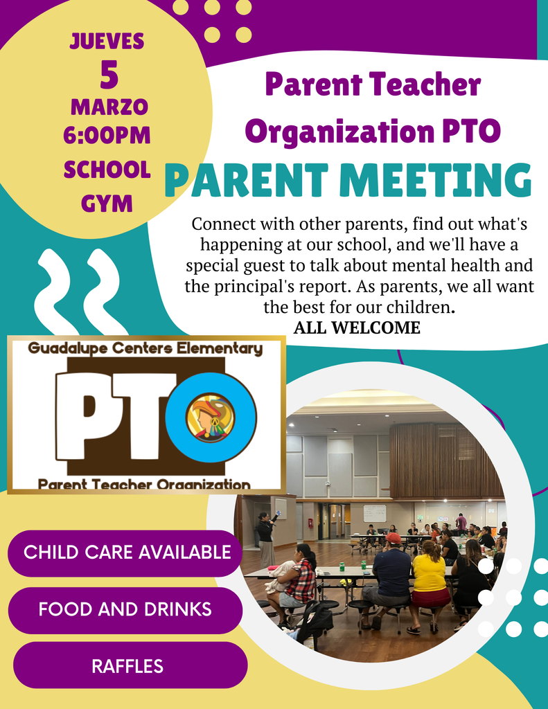 PTO meeting flyer for march 5,