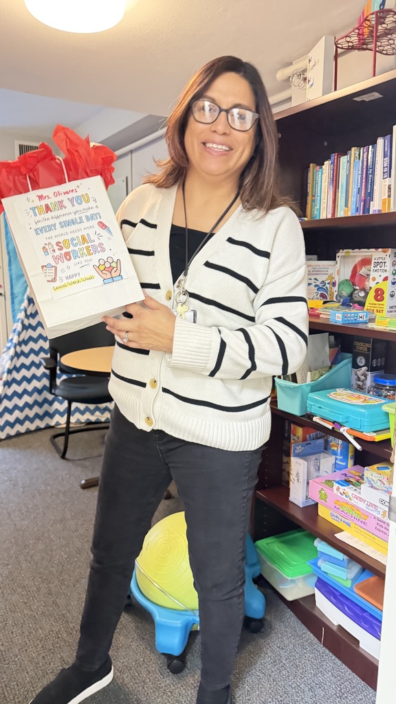 social worker holding a gift bag