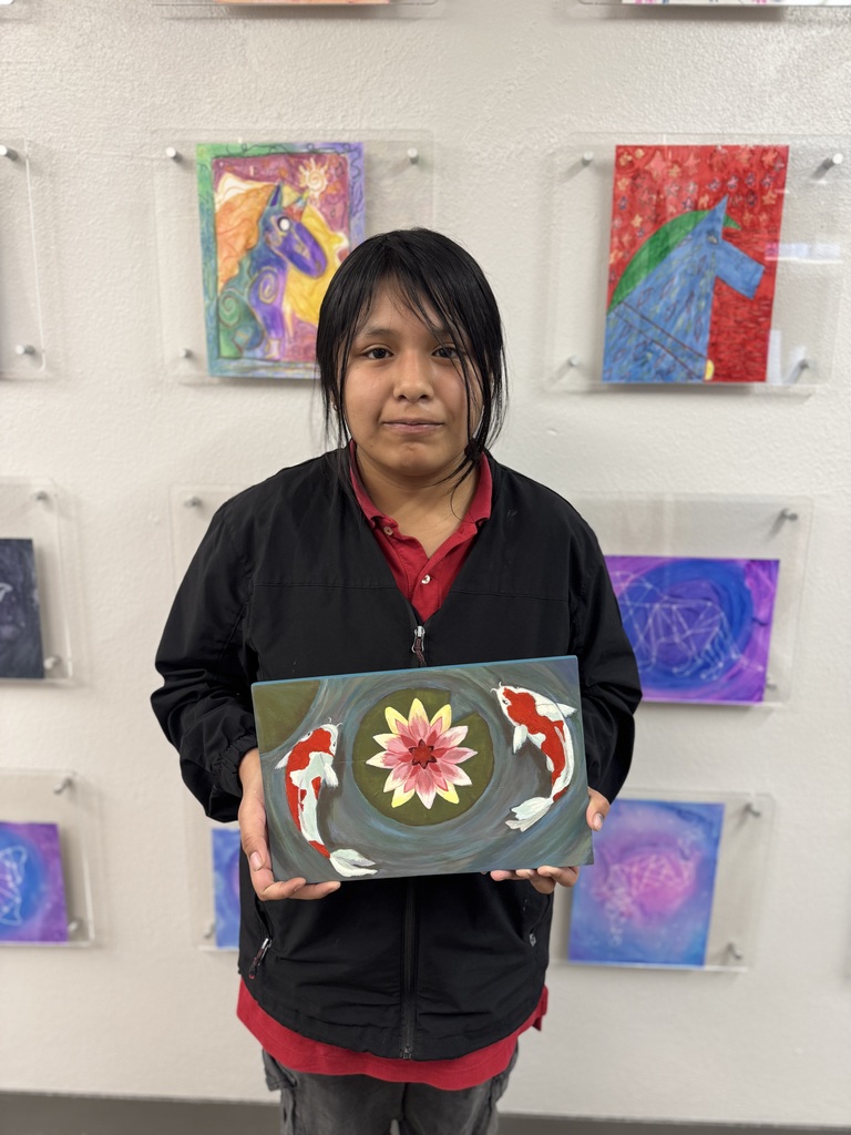 Yesenia and her artwork