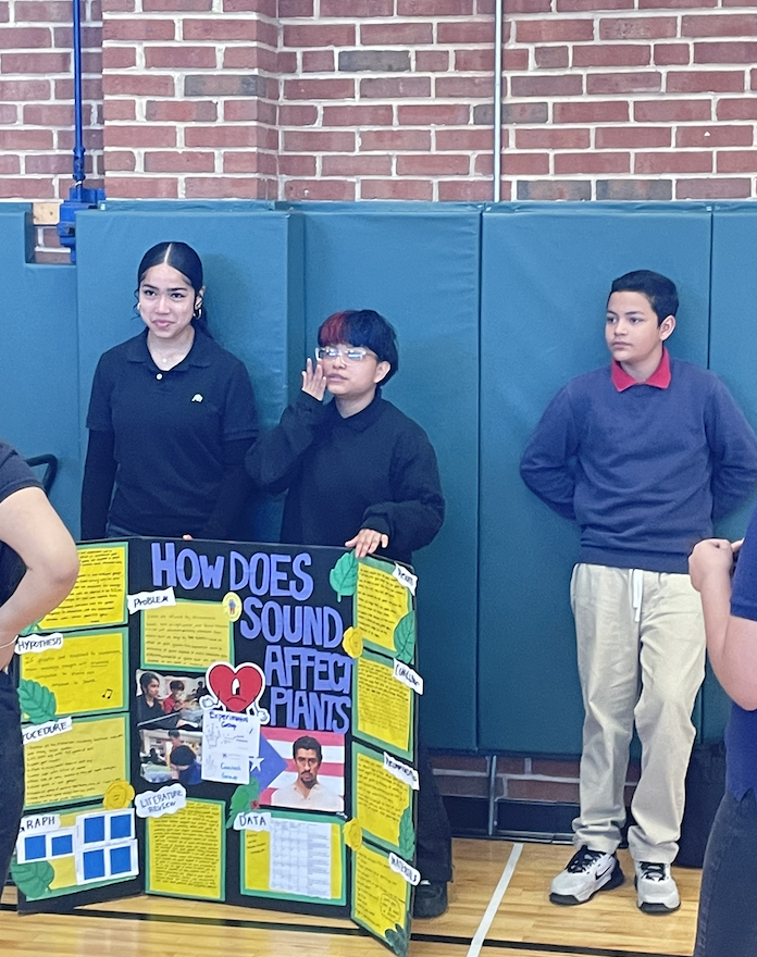 students practicing for the stem fest