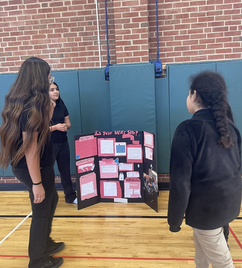 students practicing for the stem fest