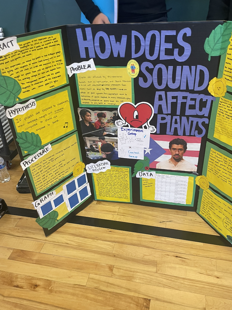 student board for the stem fair