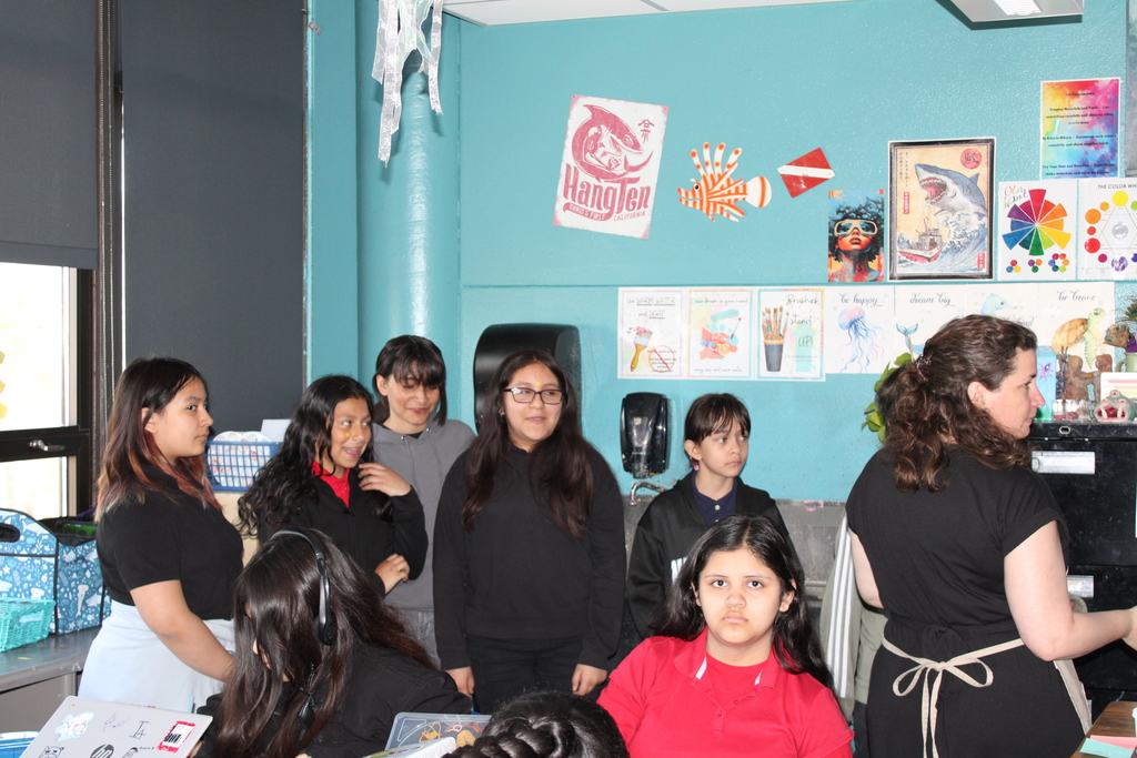 5th graders visiting our middle school building