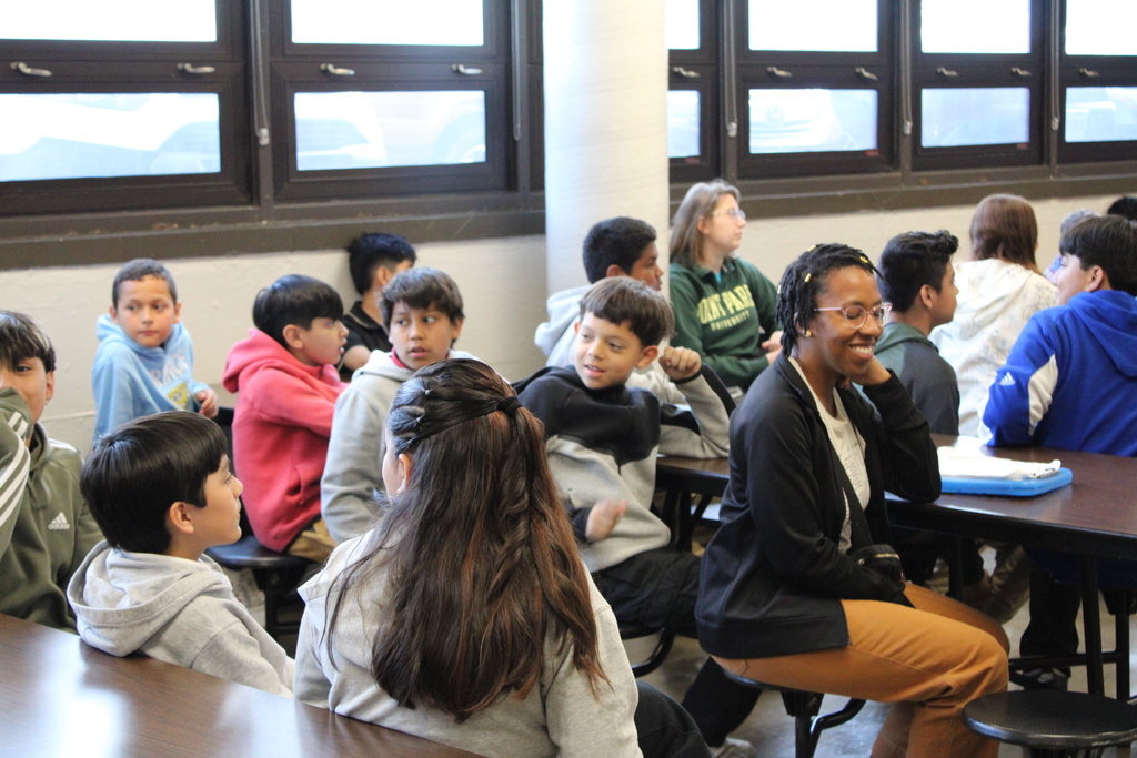5th graders visiting our middle school building
