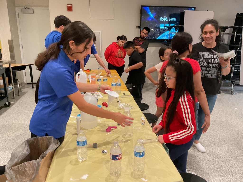 Students doing a science  experiment 