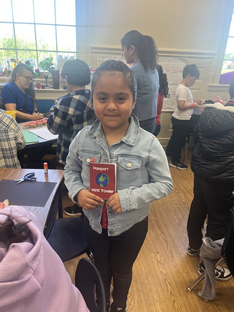 Student showing a passport 