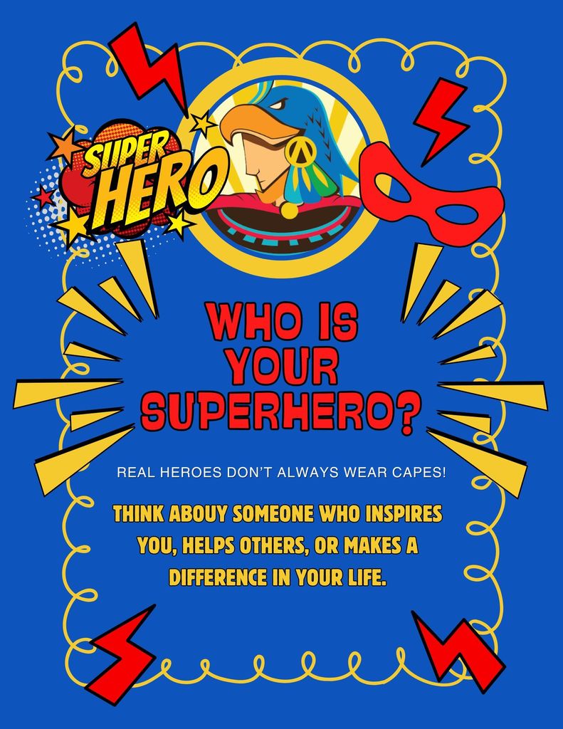 superhero flyer